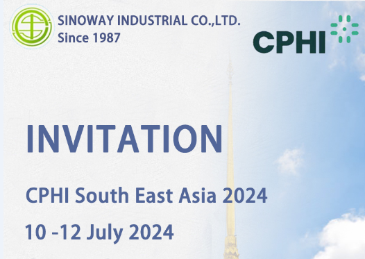 Nous Sinoway Industrial co., ltd. participera au CPhI South East Asia 2024 du 10 au 12 juillet